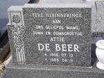 BEER Attie, de 1906-1989