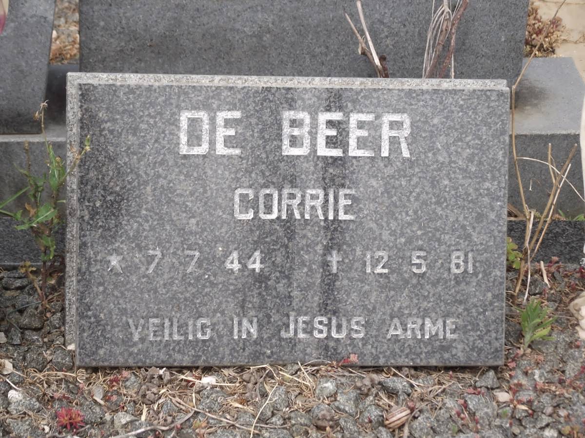 BEER Corrie, de 1944-1981