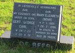 BEER Gert George Carl, de 1923-1991 & Mary Elizabeth BEHR 1931-1995