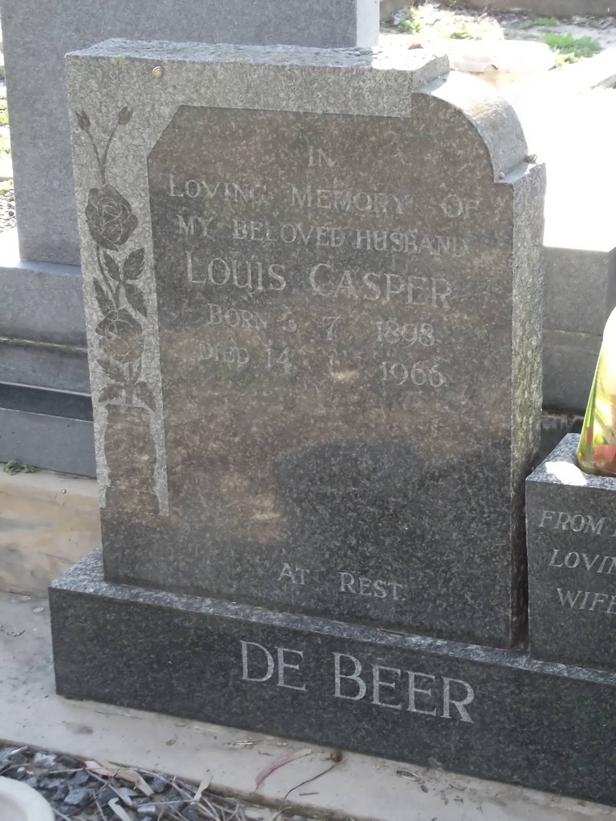 BEER Louis Casper, de 1898-1966
