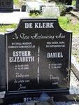 KLERK Esther Elizabeth, de 1926-2006 & Daniel 1928-2007