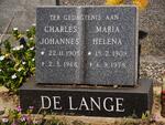 LANGE Charles Johannes, de 1905-1968 & Maria Helena 1909-1978
