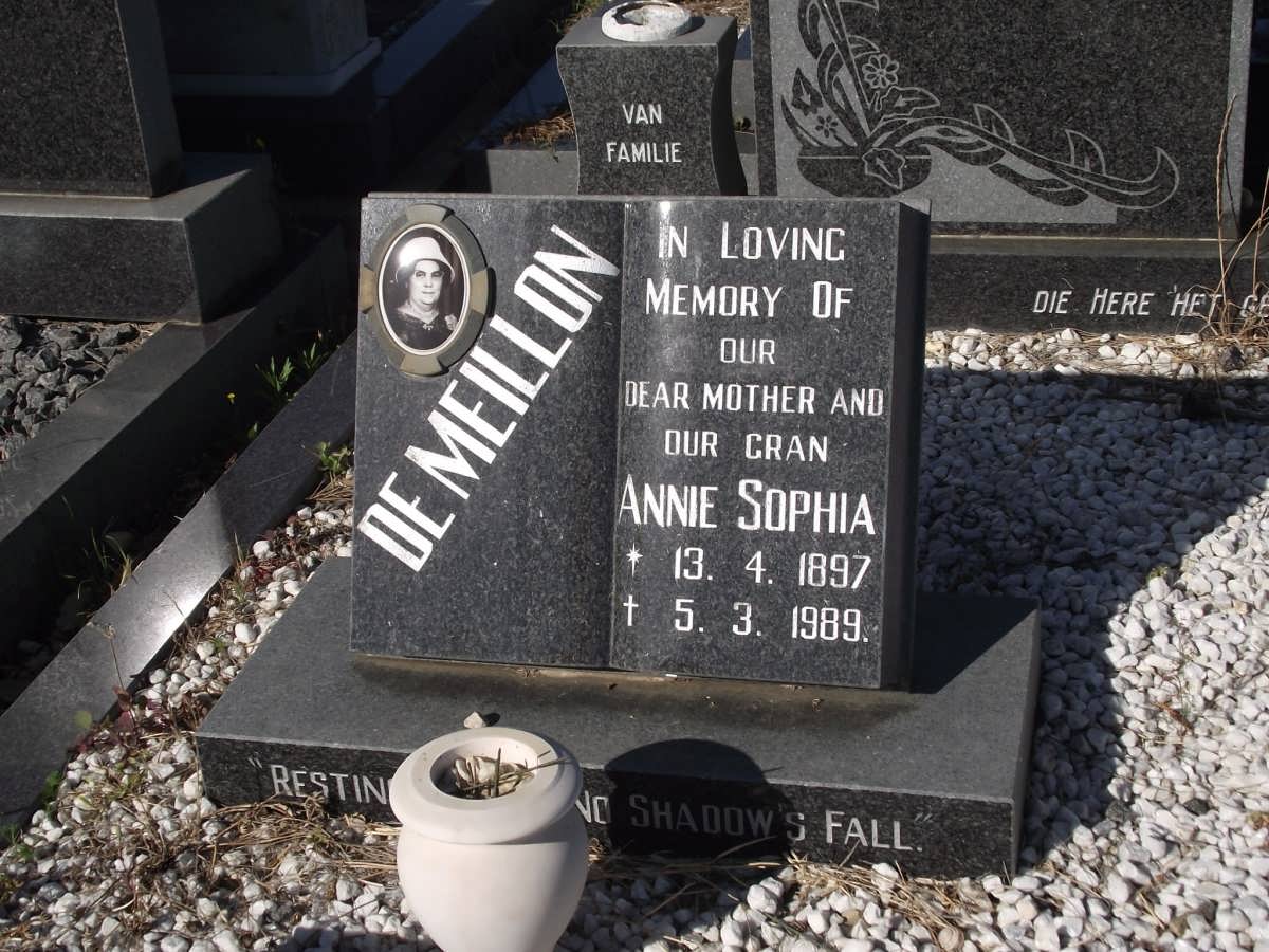 MEILLON Annie Sophia, de 1897-1989
