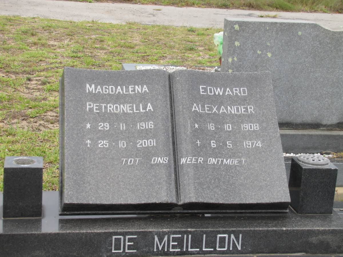 MEILLON Edward Alexander, de 1908-1974 & Magdalena Petronella 1916-2001
