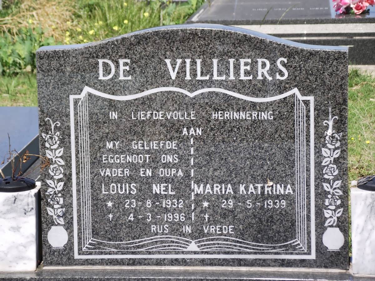 VILLIERS Louis Nel, de 1932-1996 & Maria Katrina 1939-
