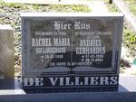 VILLIERS Andries Gerhardus, de 1930-2004 & Rachel Maria LABUSCHAGNE 1930- 
