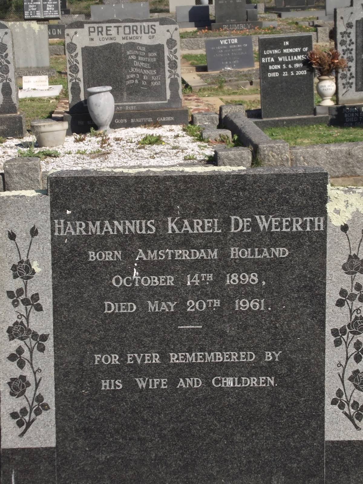 WEERTH Hermannus Karel, de 1898-1961