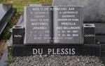 PLESSIS Marthinus Johannes, du 1926-1993 & Priscilla BELLINGAN 1927-2010