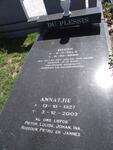 PLESSIS Ross, du 1922-1996 & Annatjie 1927-2003