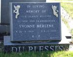 PLESSIS Yvonne Merlene, du 1926-1985