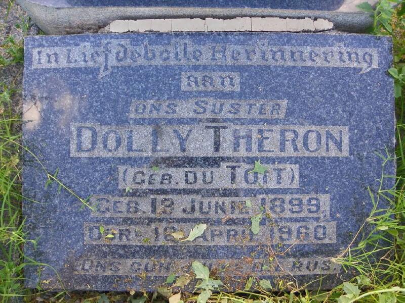 THERON Dolly DU TOIT 1999-1960