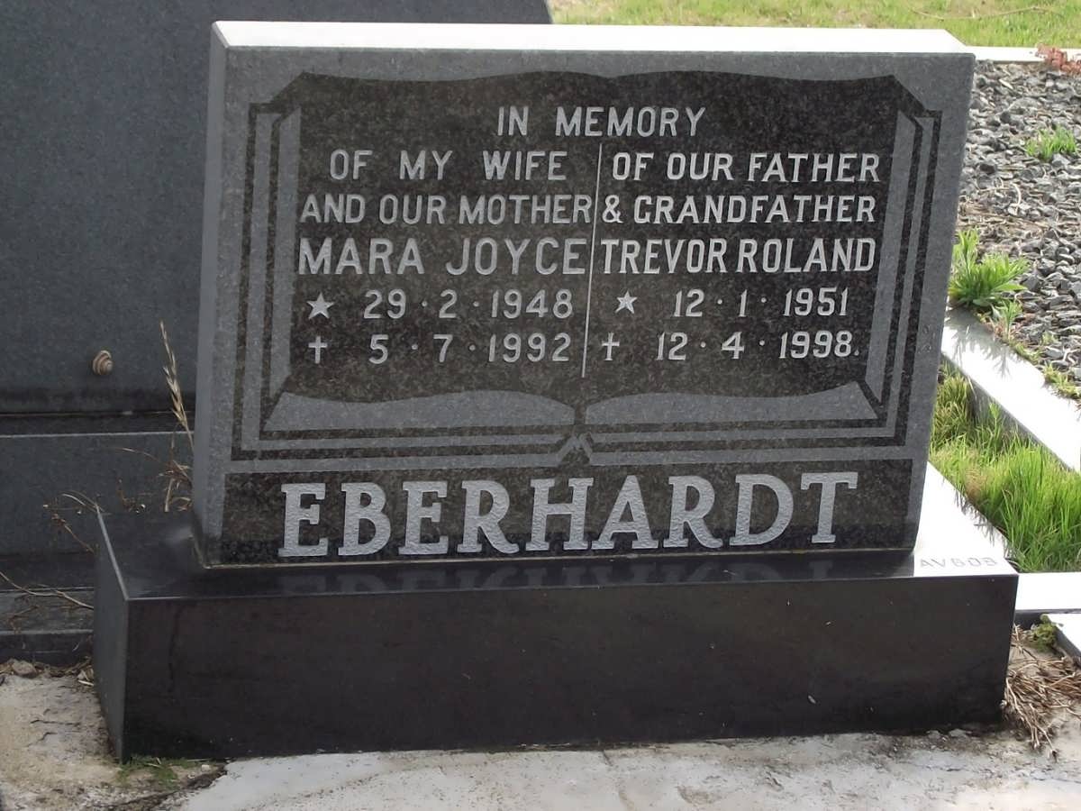 EBERHARDT Trevor Roland 1951-1998 & Mara Joyce 1948-1992