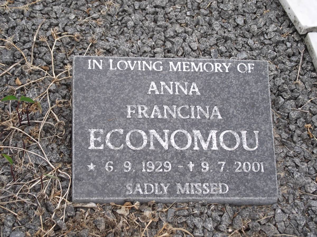 ECONOMOU Anna Francina 1929-2001