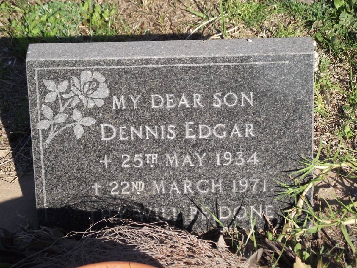 EDGAR Dennis S. 1934-1971