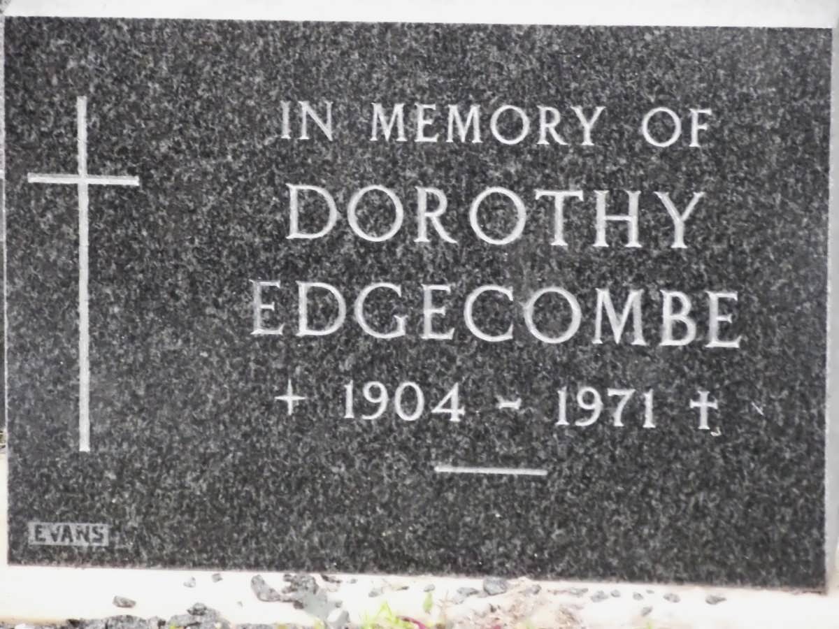 EDGECOMBE Dorothy 1904-1971