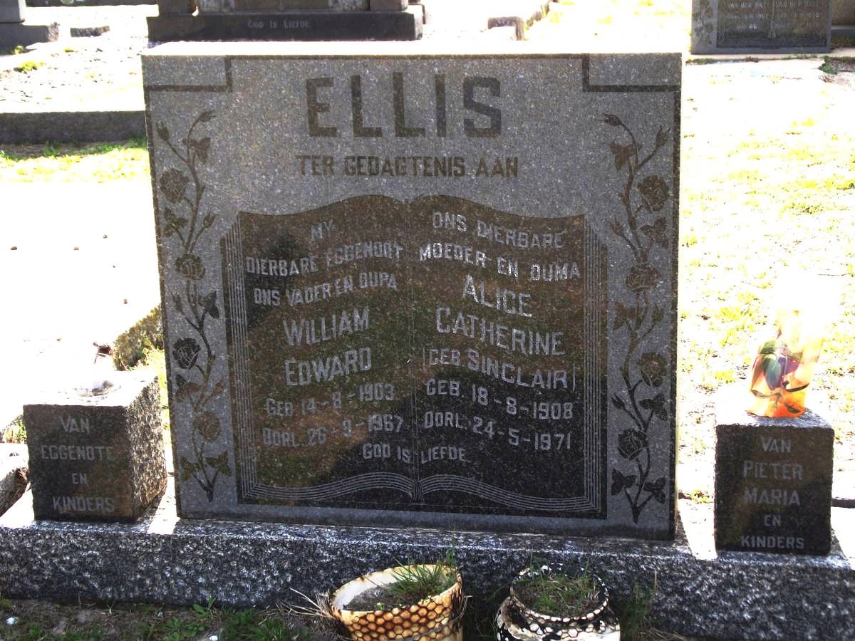 ELLIS William Edward 1903-1967 & Alice Catherine SINCLAIR 1908-1971