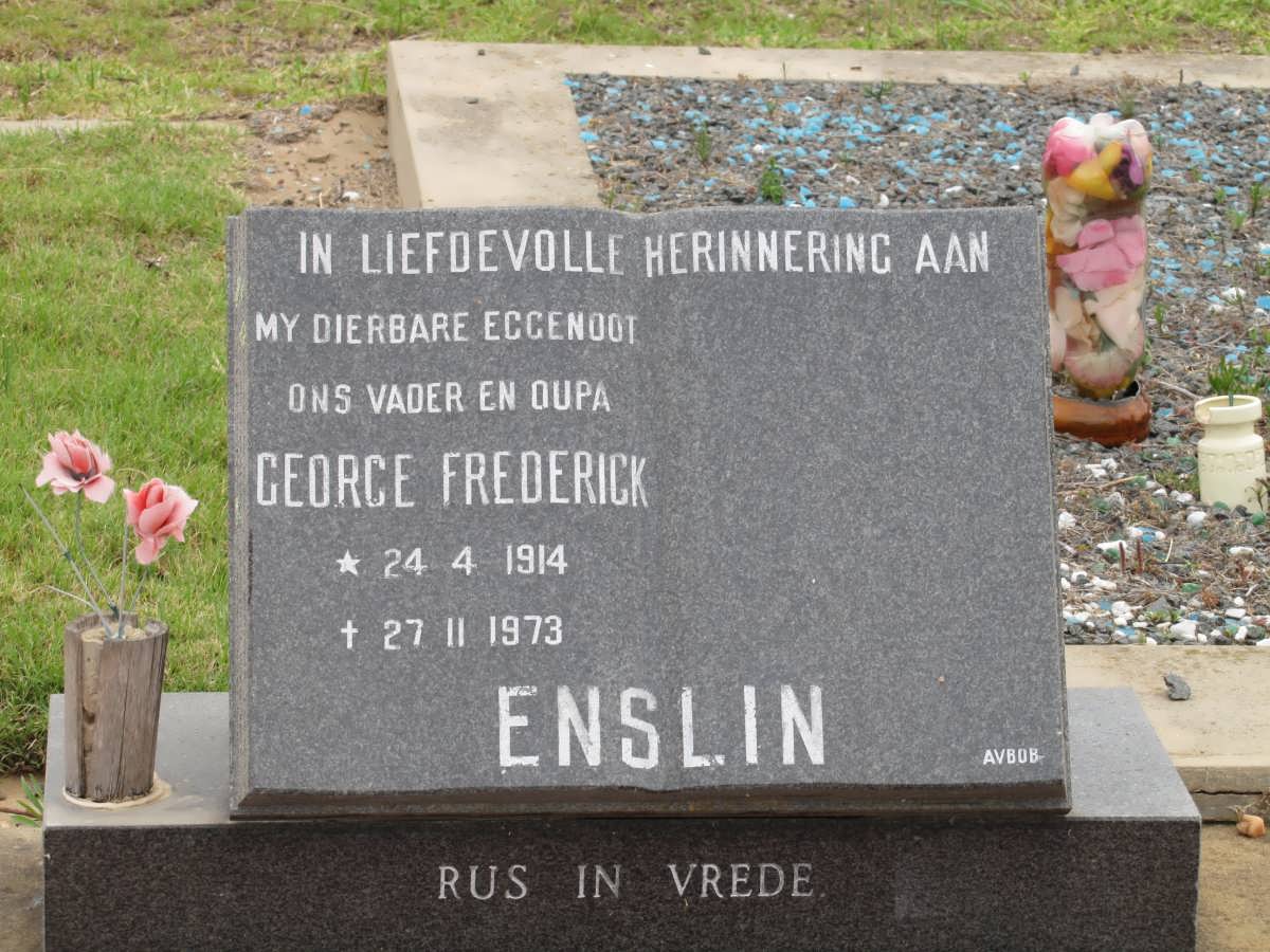 ENSLIN George Frederick 1914-1973