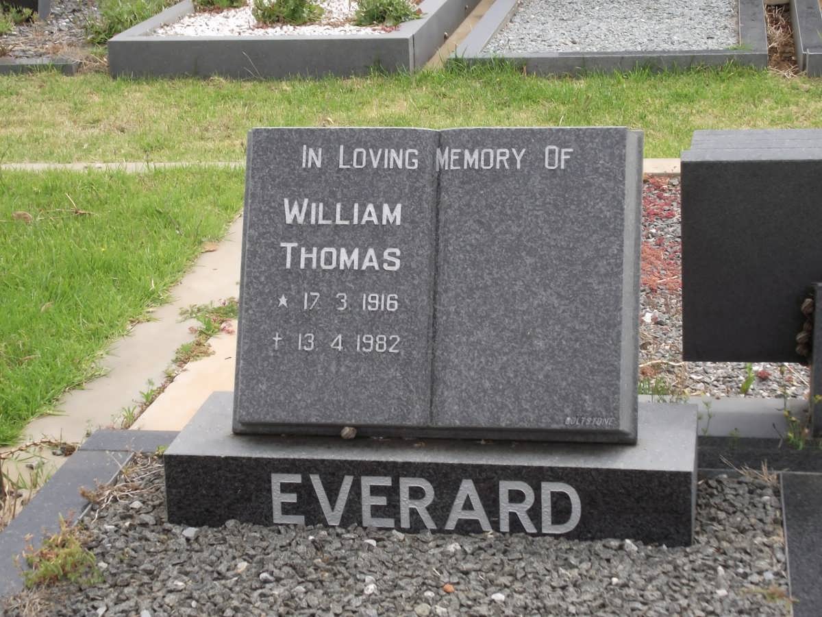 EVERARD William Thomas 1916-1982