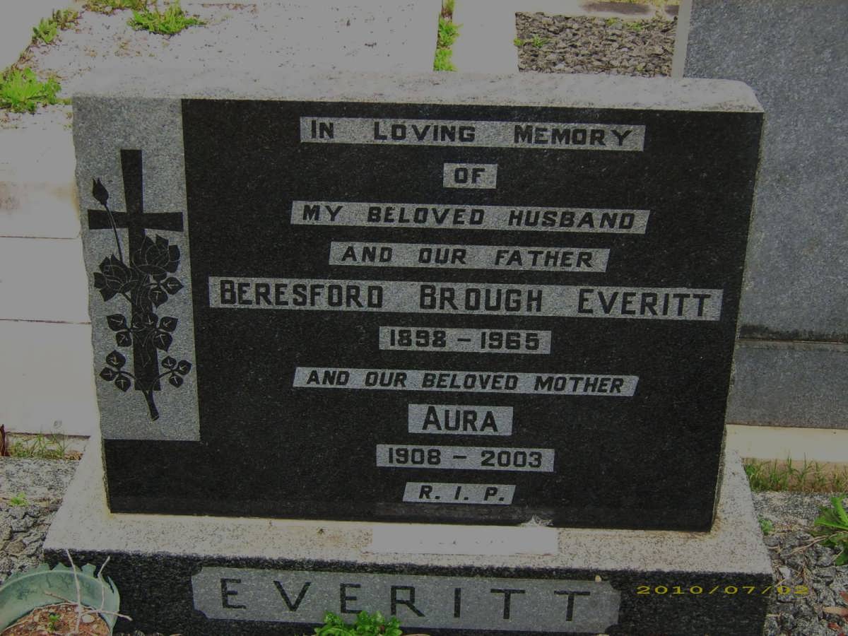 EVERITT Beresford Brough 1898-1965 & Aura Josefina 1908-2003