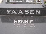 FAASEN Hennie 1955-2004