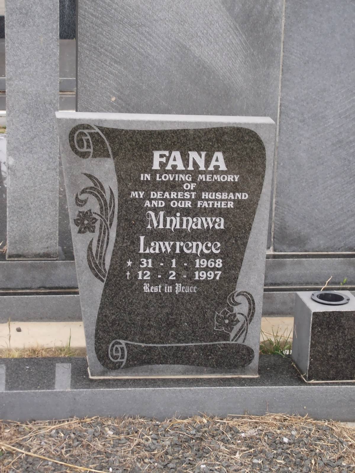 FANA Mninawa Lawrence 1968-1997