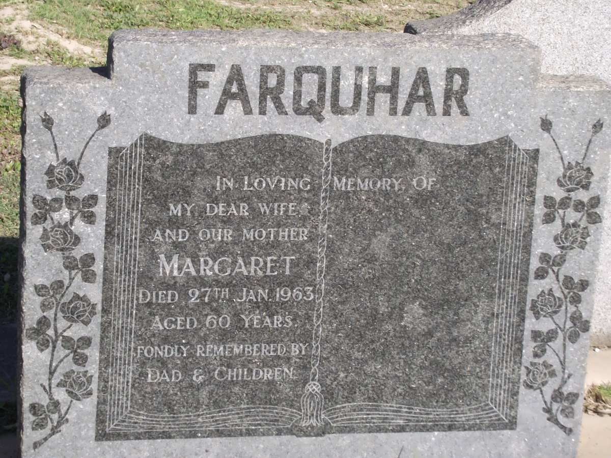 FARQUHAR Margaret -1963