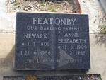 FEATONBY Newark 1909-1986 & Anne Elizabeth 1909-1987