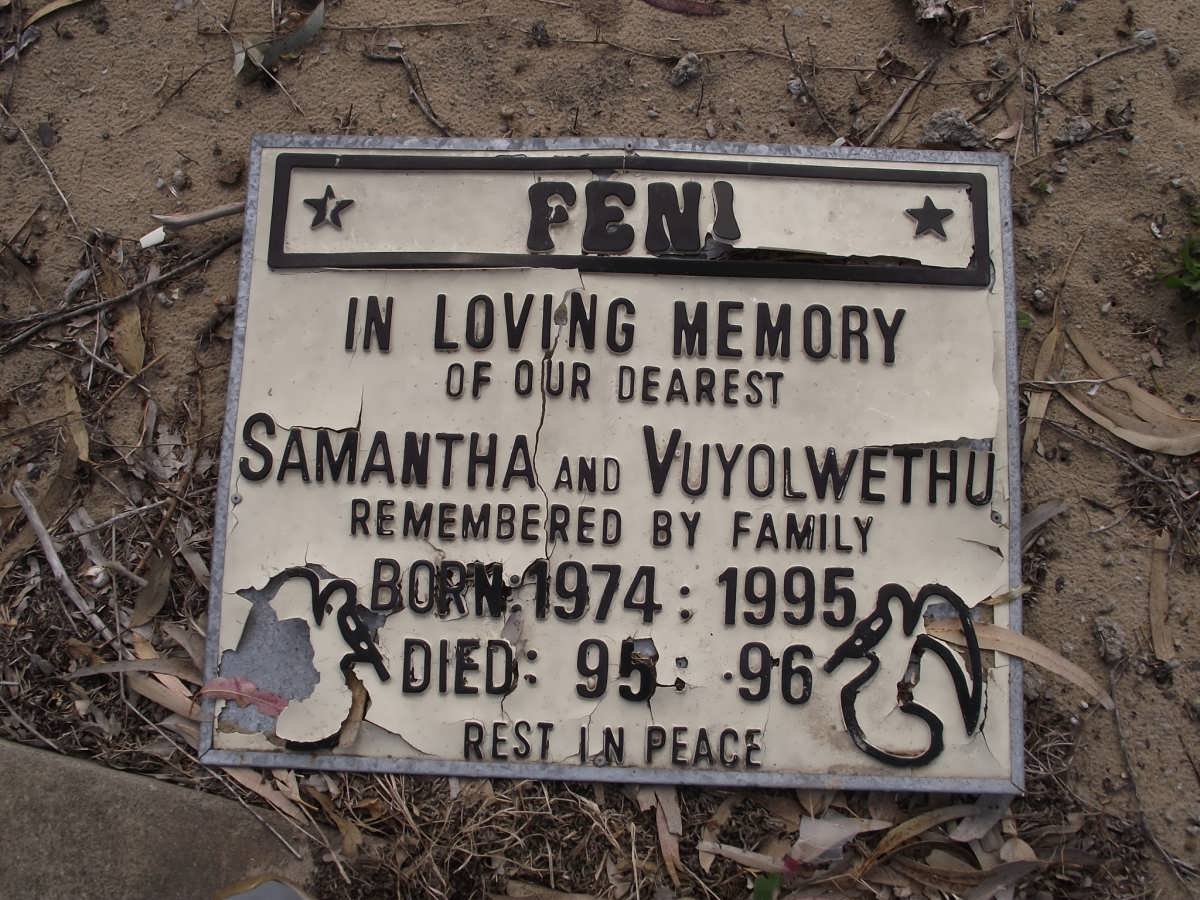 FENI Samantha 1974-1995 :: FENI Vuyolwethu 1995-1996