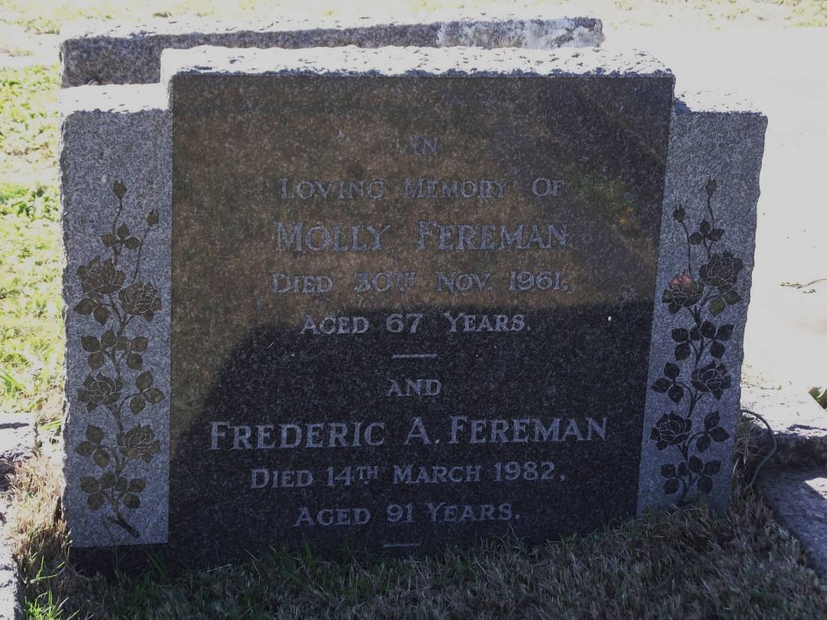FEREMAN Frederic A. -1982 & Molly -1961