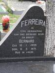 FERREIRA Bernard 1935-1971