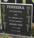 FERREIRA Denise-Ann 1958-2001