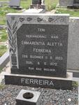 FERREIRA Emmarentia Aletta 1883-1972