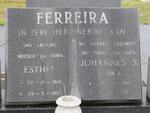 FERREIRA Johannes S. 1912-1971 & Esther 1914-1993