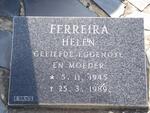FERREIRA Helen 1945-1989
