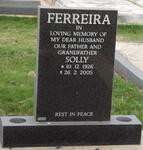 FERREIRA Solly 1926-2005