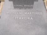 FERREIRA Wilhelm Martinus 1935-1993