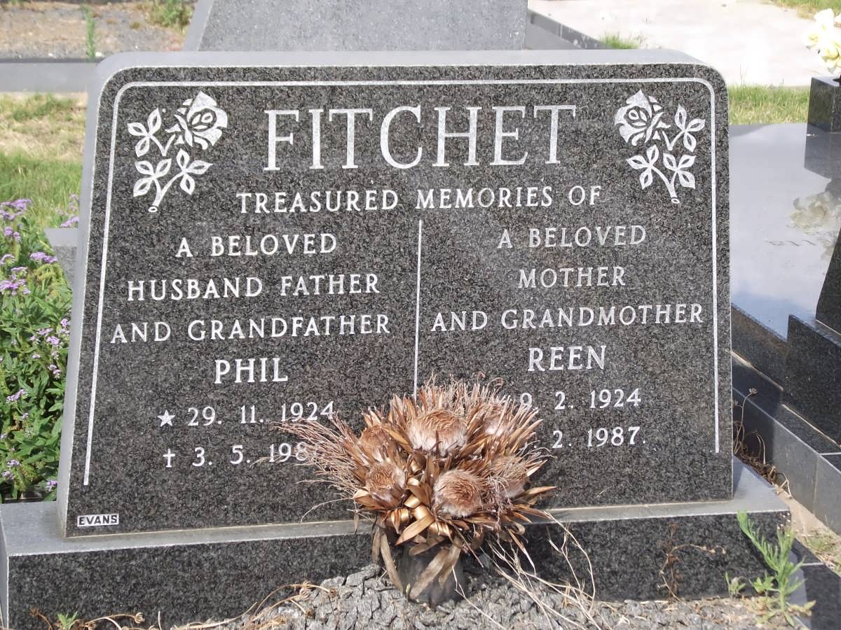 FITCHET Phil 1924-1986 & Reen 1924-1987