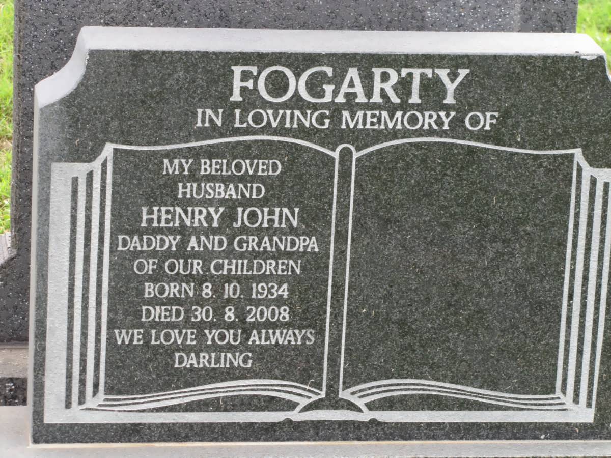 FOGARTY Henry John 1934-2008