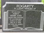 FOGARTY Henry John 1934-2008