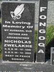 FONGOQA Nicholas Zwelakhe 1946-2009
