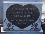 FOXCROFT E.R. 1910-1971