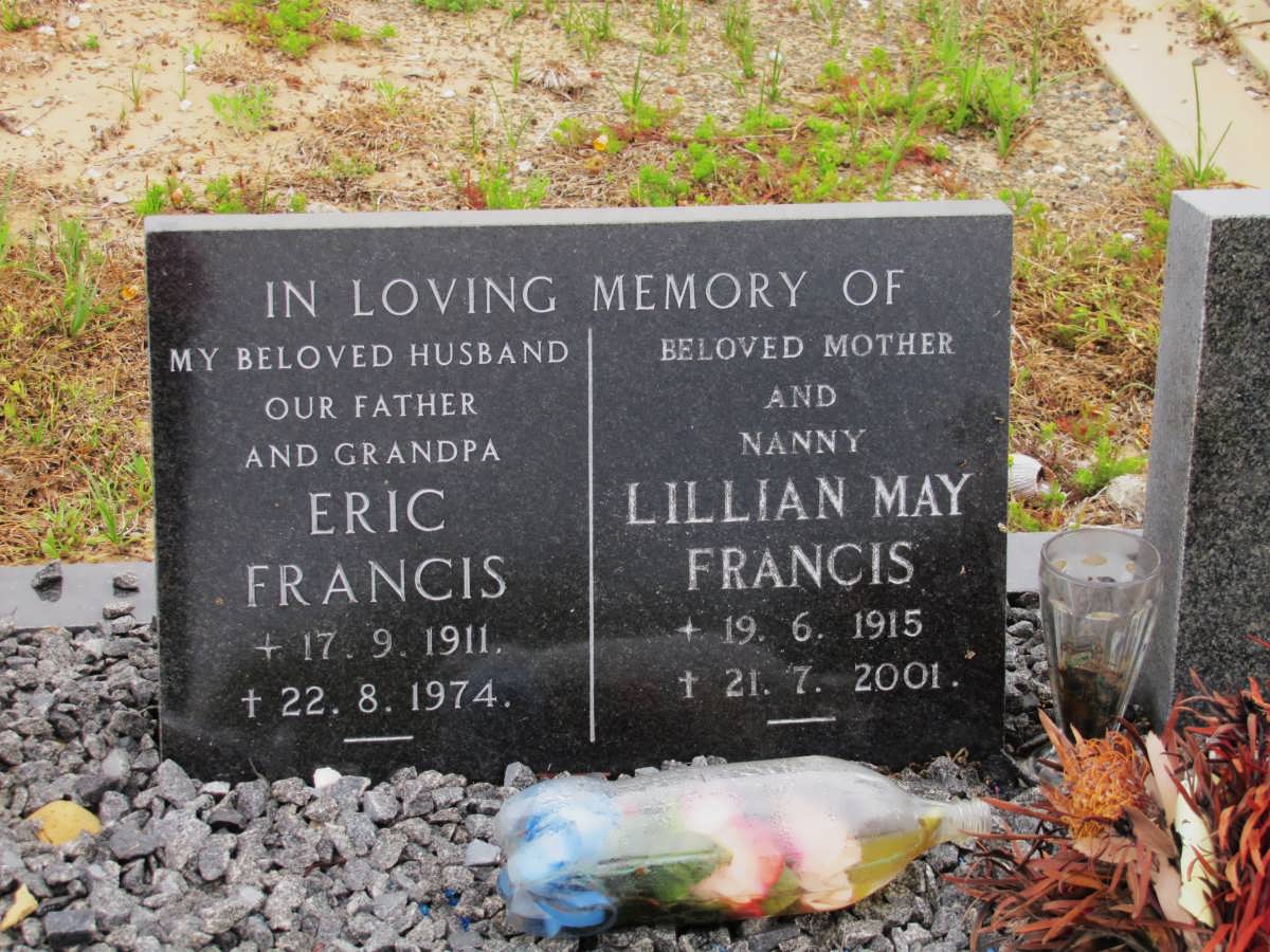 FRANCIS Eric 1911-1974 & Lillian May 1915-2001