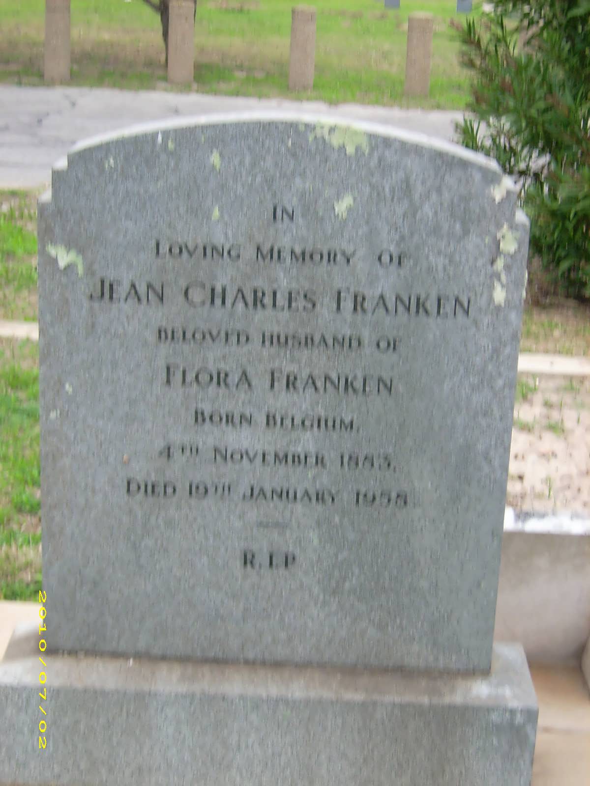 FRANKEN Jean Charles 1883-1958