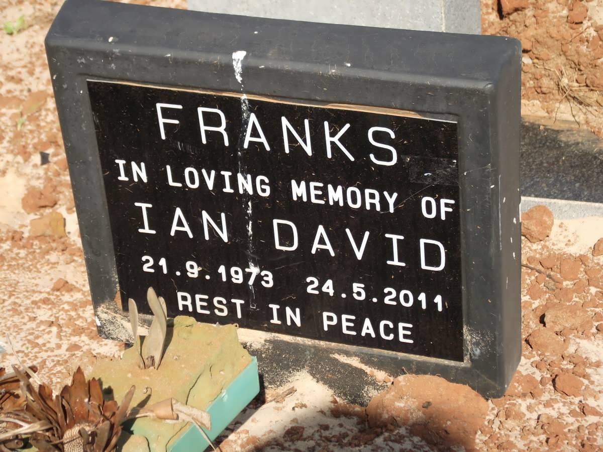 FRANKS Ian David 1973-2011