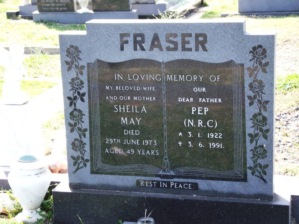 FRASER Sheila May -1973 & N.C.R 1922-1991