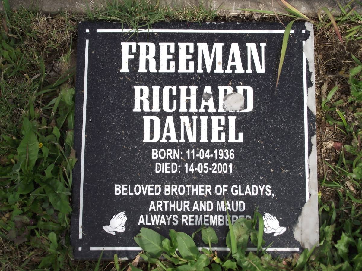 FREEMAN Richard Daniel 1936-2001