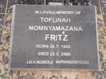 FRITZ Tofunah Nomnyamazana 1942-2008