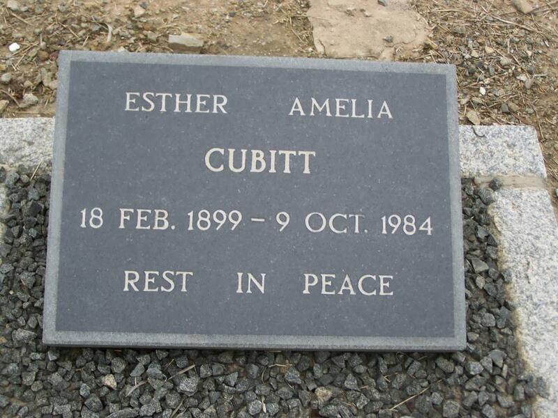 CUBITT Esther Amelia 1899-1984