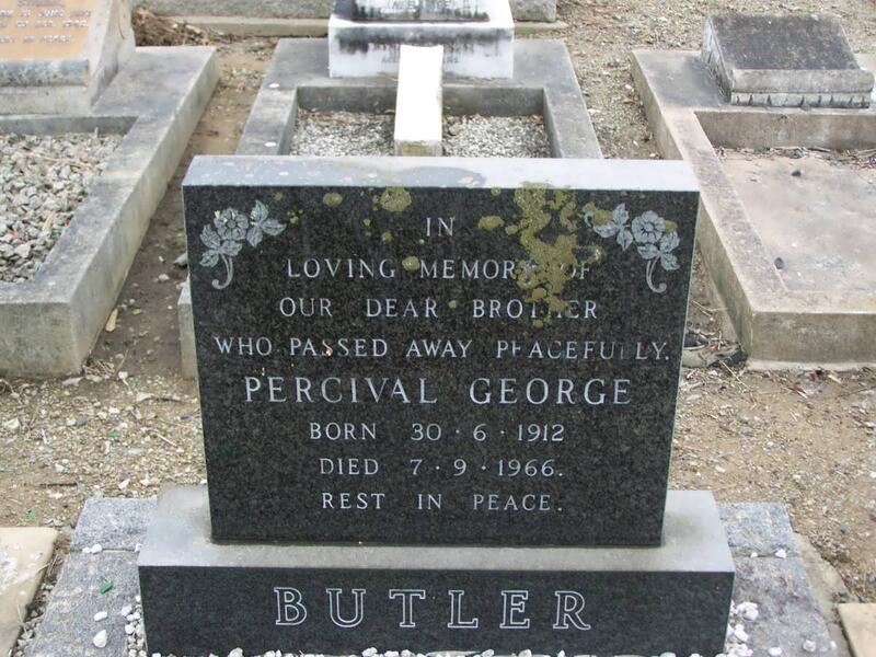 BUTLER Percival George 1912-1966
