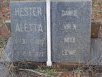 MAREE Hester Aletta nee VAN HEERDEN 1907-1977